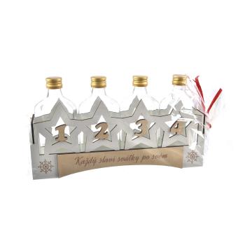 InDecor Sticlă decorativă Sticle de Advent, 33 x 18,5 x 6,5 cm