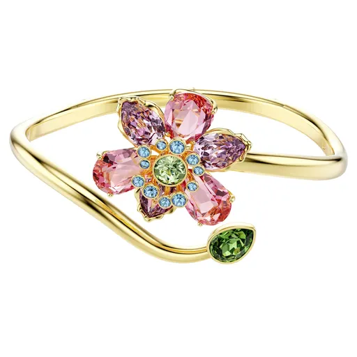 Swarovski Brățară solidă frumoasă cu floare Idyllia 5709028 16,7 cm