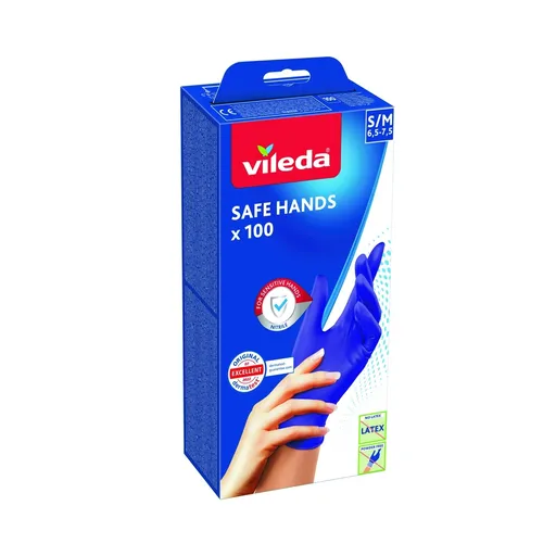 Vileda Safe Hands mănuși S/M 100 bucăți, S / M