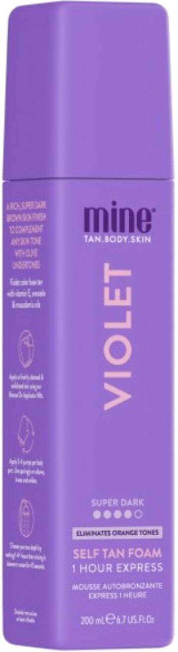Minetan Spumă autobronzantă pentru un bronz maro închis cu nuanțe măslinii Violet (Self Tan Foam) 200 ml