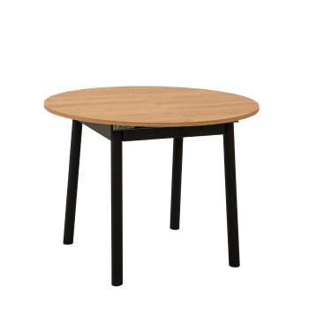 Masă de luat masa Oliver Oak Black, negru