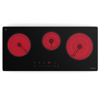 Klarstein CeramEase Slim VTC plită de gătit, vitroceramică, 3 zone de gătit, 5,2 kW, touch control, cronometru