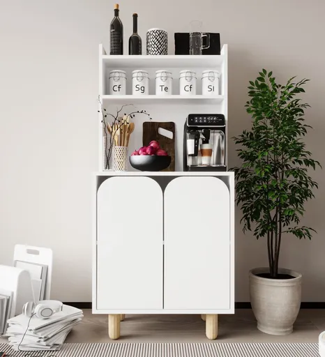 Dulap multifunctional, Hanah Home, Parma 2, 70x155x40 cm, PAL, Alb