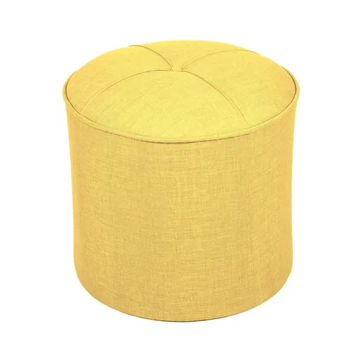 Taburet, Atelier del Sofa, 558ZEN1357, Lemn de brad, Galben