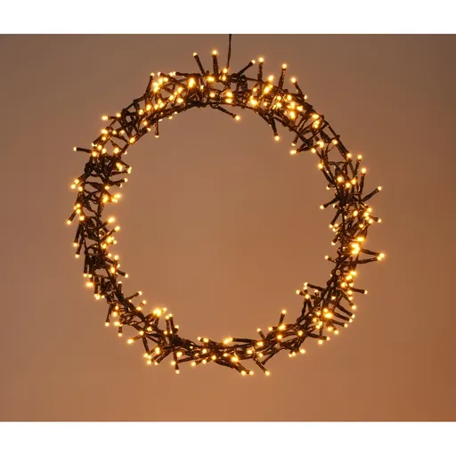 Decorațiune luminoasă LED de Crăciun Shining Ring,diametru 38 cm, 300 LED-uri