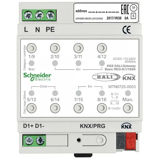 Interfata DALI KNX REG-K/1/16/64 Schneider MTN6725-0003