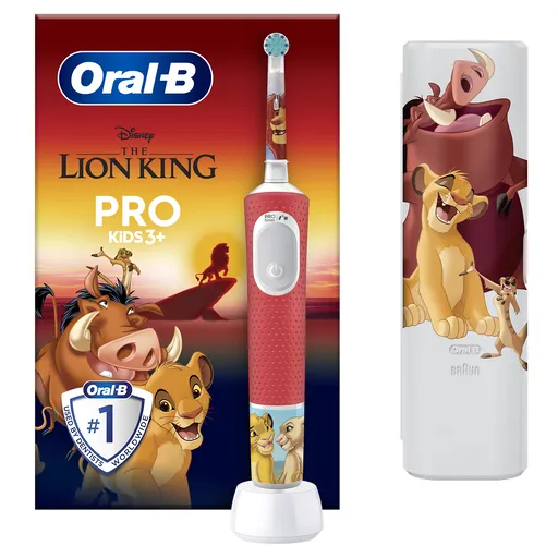Oral B Periuță de dinți electrică cu cutie de călătorie Pro Kids Lion King