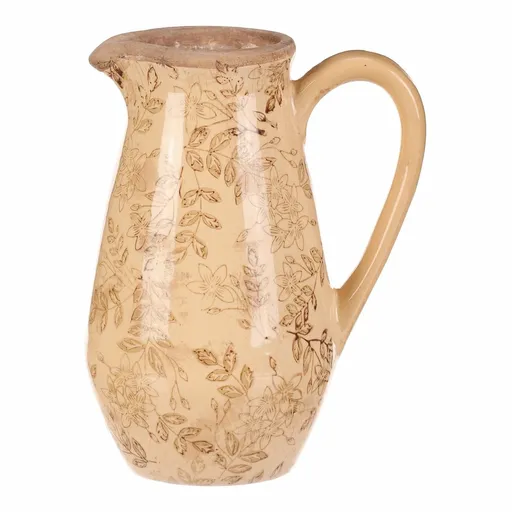 Vaza ceramică Flores retro, ulcior, 17 x 22 cm