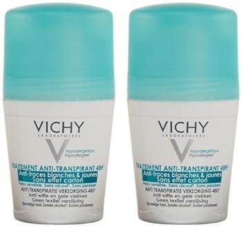 Vichy Set de antiperspirante roll-on pentru prevenirea petelor albe și galbene 2 x 50 ml