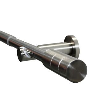 Set pentru perdele KRETA 19/16 mm, 190 - 340 cm oțel inoxidabil, argintiu, 190 - 340 cm