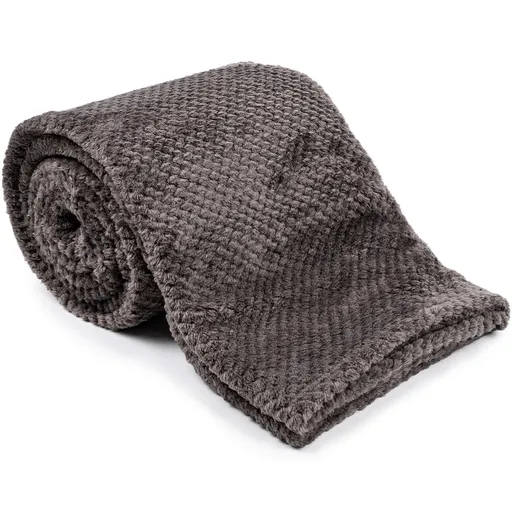 Pătură Matex Montana gri închis, 150 x 200 cm, gri închis