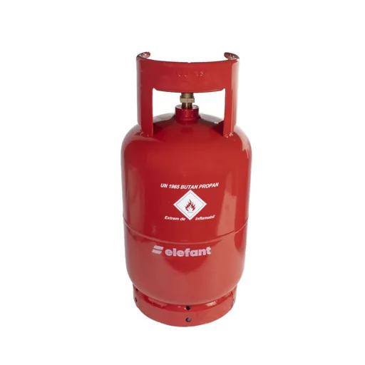 Butelie Gaz GPL Elefant din Metal, 12 L, 5 kg, filet 1/2