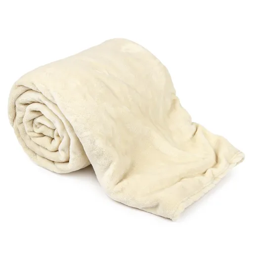 Pătură XXL/Cuvertură de pat, crem, 200 x 220 cm