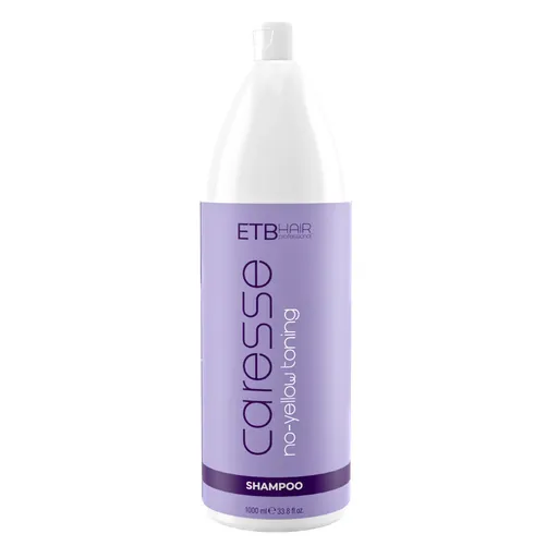 Sampon Neutralizator ETB Caresse No-Yellow – pentru un Blond Rece, Stralucitor si Fara Tonuri Galbene, Gramaj: 1000 ml