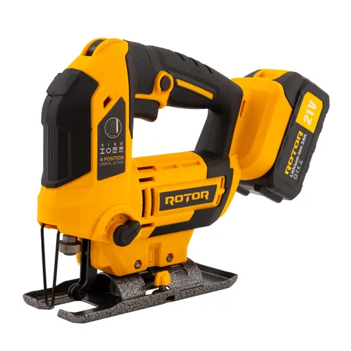 Fierastrau Pendular pe Acumulator Rotor RJS21,21V/ 3 Ah, 750W, 3000 rot/min