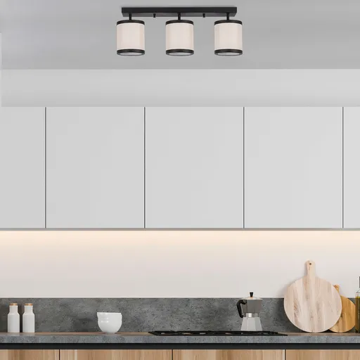 Lustra, Opviq, 942FLG1639, Alb/Negru