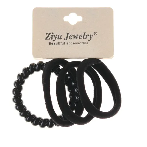 Elastic negru 4 set Oranjollie x83