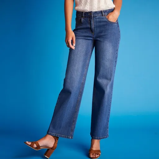 Blugi elastici, dacă ai peste 165 cm, lungimea interioară a piciorului 79 cm