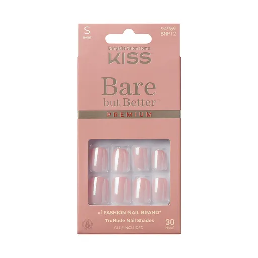 KISS Unghii de gel Bare-But-Better Premium 30 buc