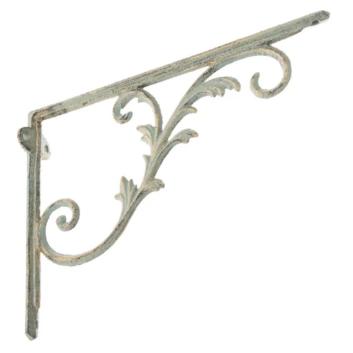 Consolă din fontă pentru raft Mensola albă, 20 x27 cm, alb