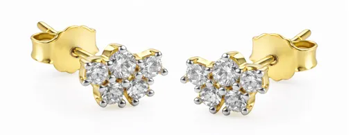 Guess Cercei tip știft placați cu aur cu zirconiu cubic Jardin JSBE04493JWYGT/U