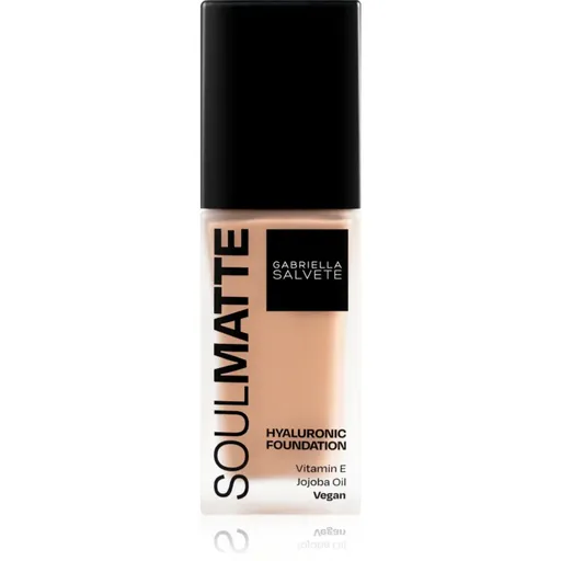 Gabriella Salvete SoulMatte Hyaluronic Foundation machiaj persistent cu efect matifiant culoare 04N Sand Neutral 30 ml