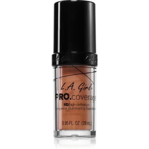 L.A. Girl Cosmetics PRO. Coverage fond de ten lichid iluminator culoare Tan 28 ml