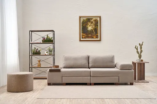 Canapea extensibila 3 locuri, Atelier del Sofa, 825BLC4312, Crem