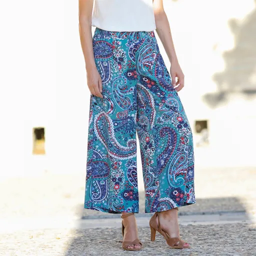 Pantaloni largi imprimați