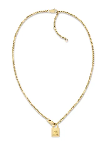 Tommy Hilfiger Colier din oțel placat cu aur pentru femei American Icon 2780941