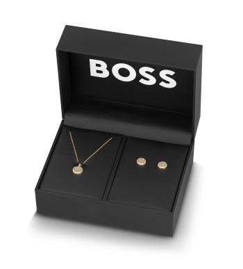 Hugo Boss Set de bijuterii de lux placate cu aur Medallion 1570149 (colier, cercei)