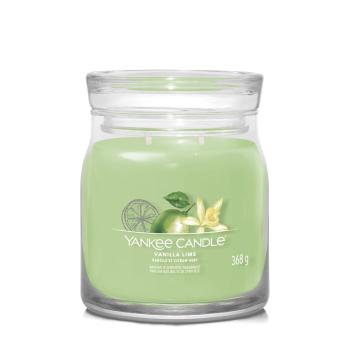 Yankee Candle Lumânare aromatică Signature sticlă medie Vanilla Lime 368 g