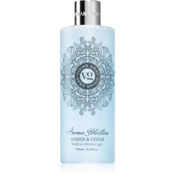 Vivian Gray Aroma Selection Amber & Cedar gel de dus si baie 500 ml