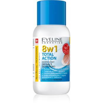 Eveline Cosmetics Nail Therapy Professional dizolvant pentru oja fara acetona 8 în 1 150 ml