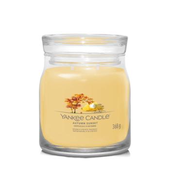 Yankee Candle Lumânare aromată Signature sticla medie Autumn Sunset 368 g