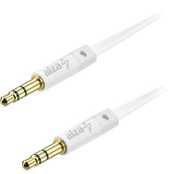 Alzapower FlatCore Audio 3,5 mm Jack (M) to 3,5 mm Jack (M) 0,5 m biely (APW-CBA3JMF005W)