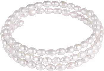 JwL Luxury Pearls Náramek z pravých bílých perel JL0569