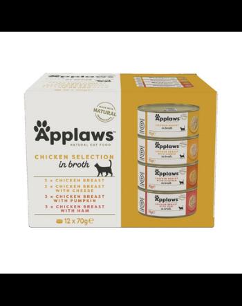 APPLAWS Collection hrana umeda pentru pisici, mix arome 12 x 70 gr