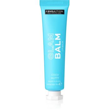 Revolution Relove Glam Balm balsam de buze hranitor cu parfum Coco Nutty Coconut 15 g