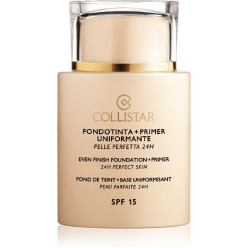 Collistar Even Finish Foundation+Primer 24h Perfect Skin bază de machiaj SPF 15 culoare 3 Sand 35 ml