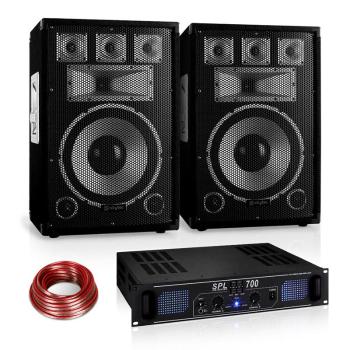 Electronic-Star PA Set Sapphire Series "Warm Up Party" 12PLUS cu pereche de difuzoare și amplificator 700W