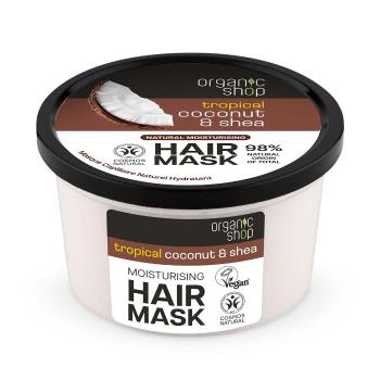 Organic Shop Mască de păr hidratantă Cocos tropical cu unt de shea(Hair MaskMoisture ) 250 ml