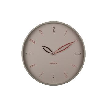 Karlsson 6012WG design ceas de perete bej, diametru 40 cm