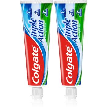 Colgate Triple Action Original Mint pastă de dinți 2x75 ml