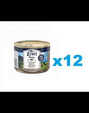 ZIWIPEAK Cat Beef pachet conserve pisici 12 x 185 g cu vita