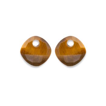 Sparkling Jewels Pandantive pentru cercei din ochi de tigru EAGEM09-CC