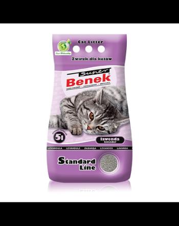 BENEK Super Standard Asternut bentonita pentru litiera, cu lavanda 5 L