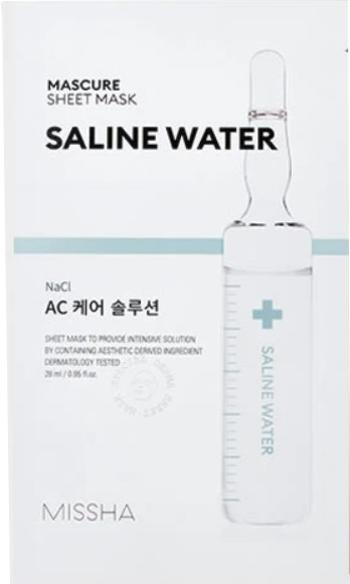 Missha Mască calmantă pentru piele sensibilă Mascure Saline Water (Sheet Mask) 1 buc