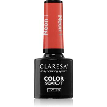 Claresa SoakOff UV/LED Color Neon lac de unghii sub forma de gel culoare 1 5 g