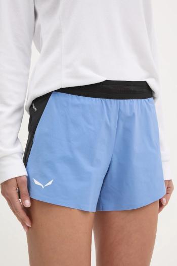 Turistické šortky Salewa Pedroc 2 DST červená farba, vzorované, stredne vysoký pás, 00-0000028604